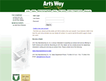Tablet Screenshot of dealerportal.artsway-mfg.com